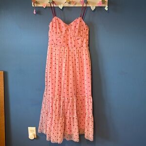 Betsy Johnson sparkle heart tier dress